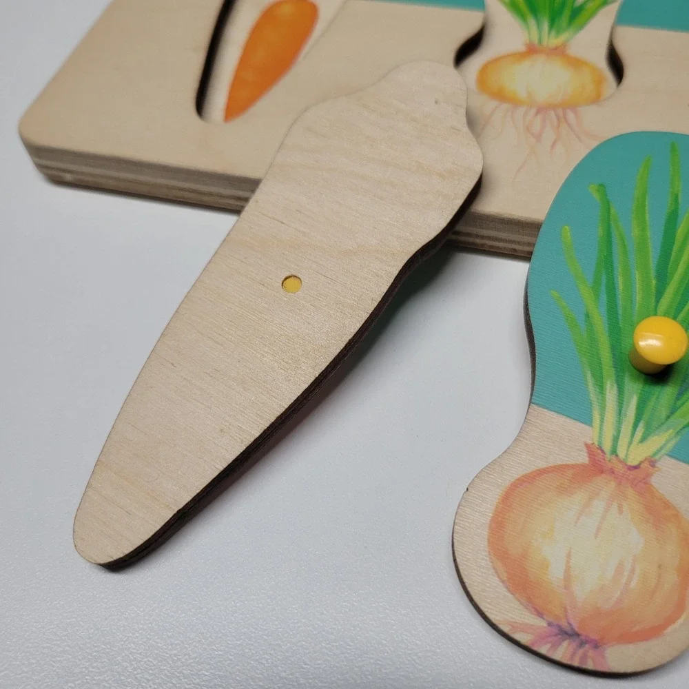Lovevery Wooden Vegetable Garden Puzzle Board Educational‎ Toy